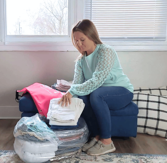 fresh clean delivered laundry